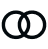 Two interlocking rings
